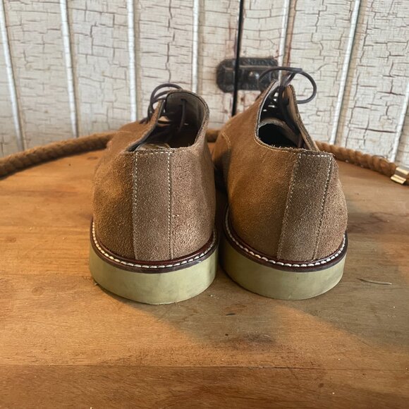 Banana Republic Tan Suede Leather Plain Toe Oxford Shoes Men’s 11.5 - Picture 5 of 8